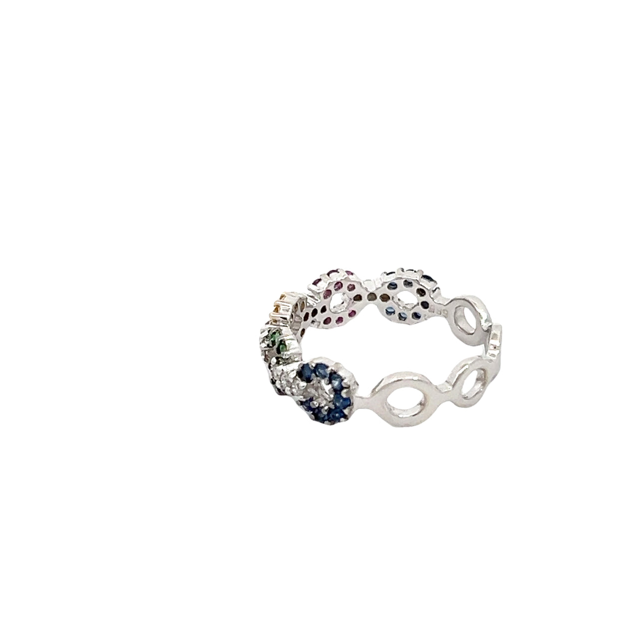Multicolored Sapphire Ring