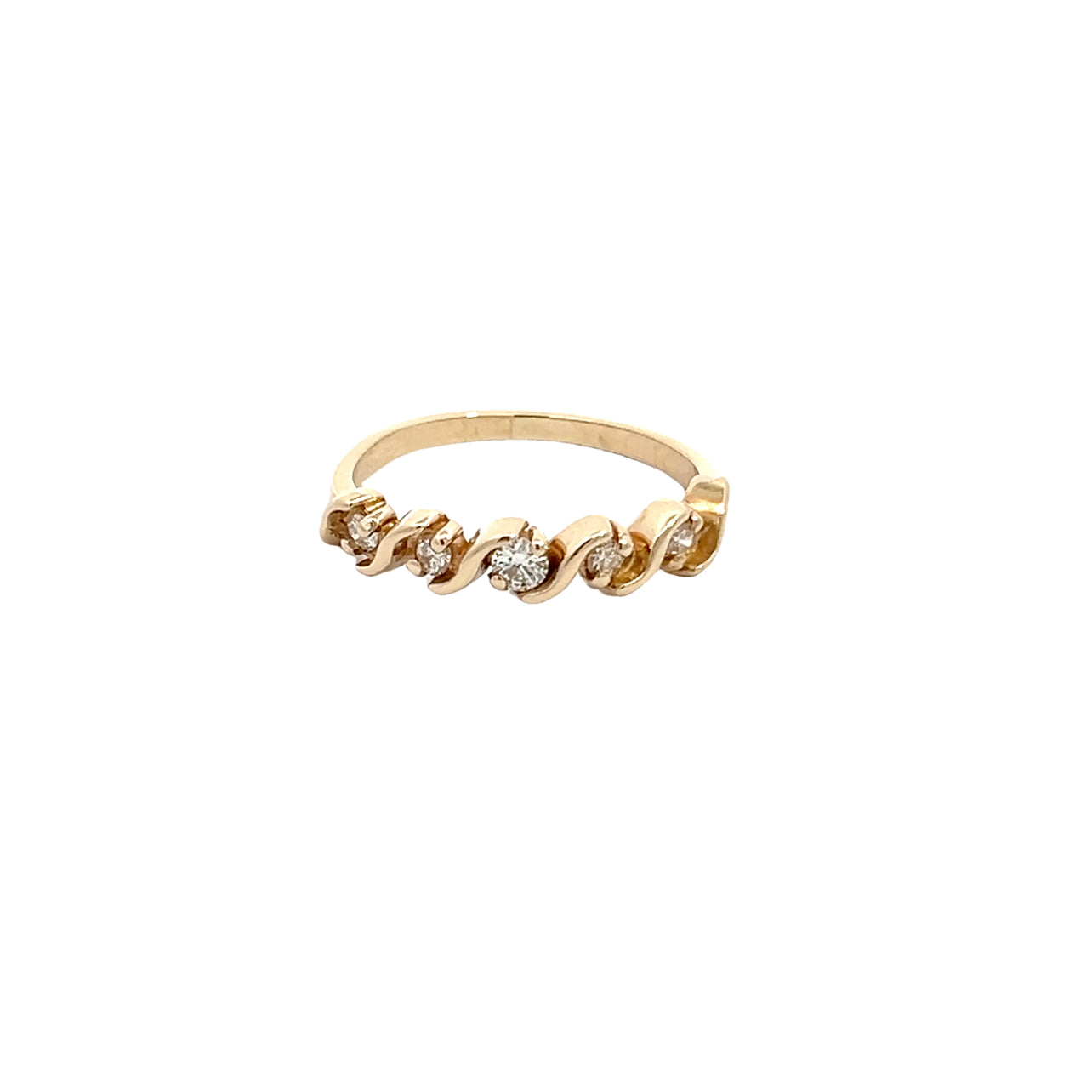 14K Diamond Band