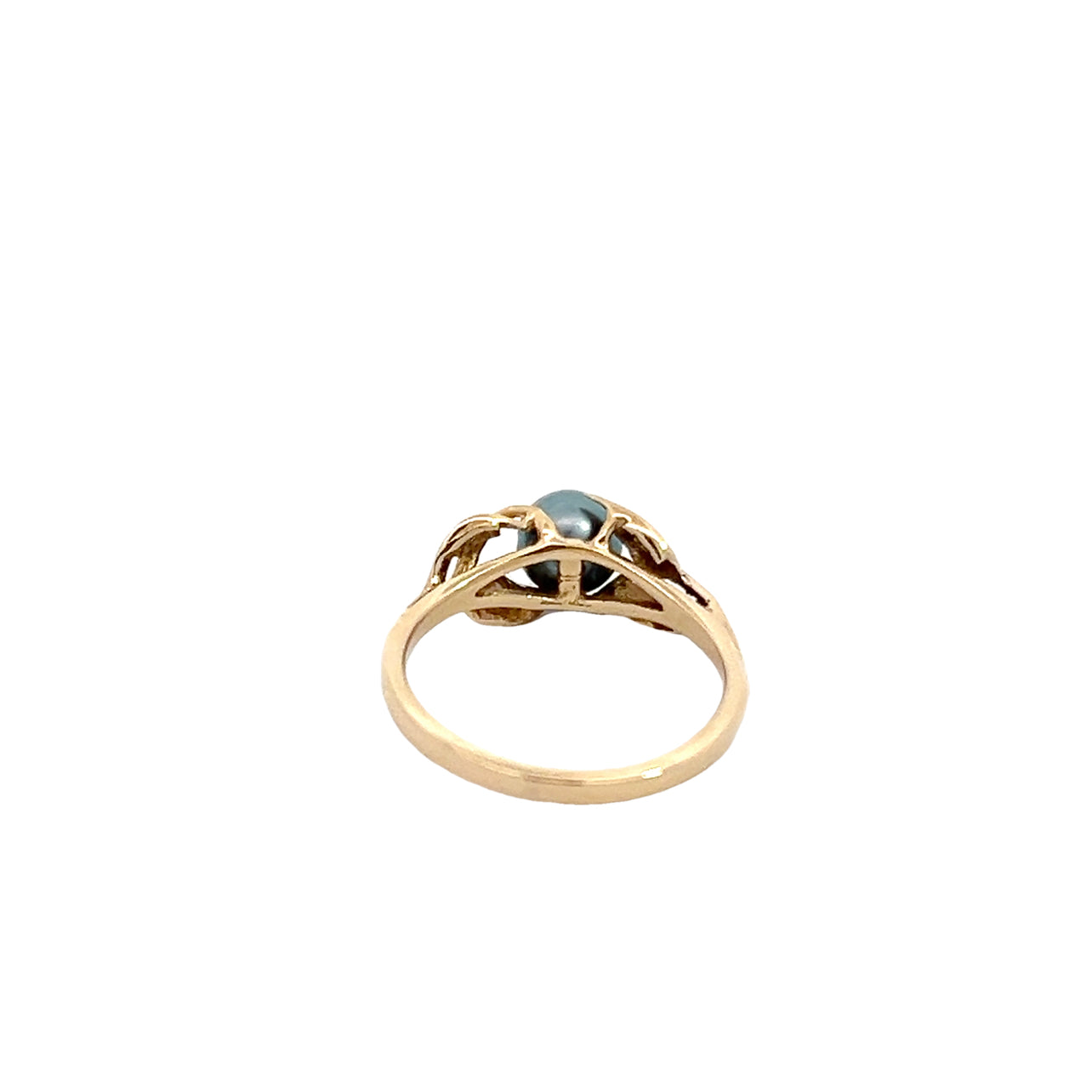 Grey Pearl Ring