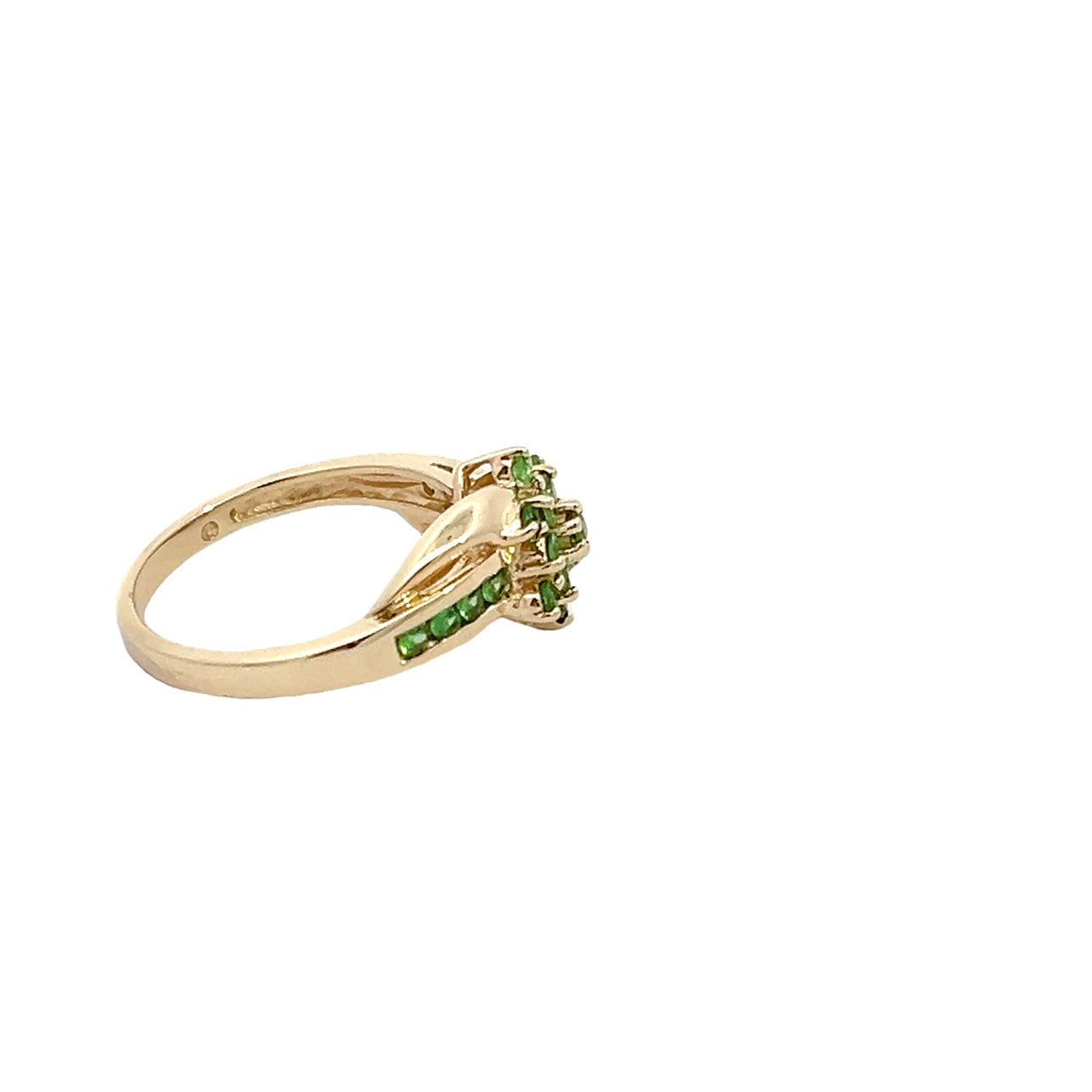 Peridot Cluster Ring