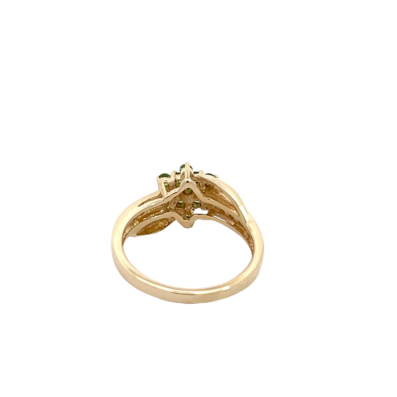 Peridot Cluster Ring