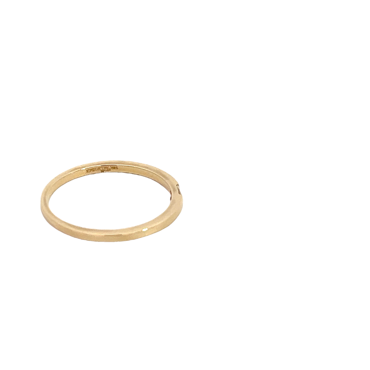 18K Band with Baguette Diamond