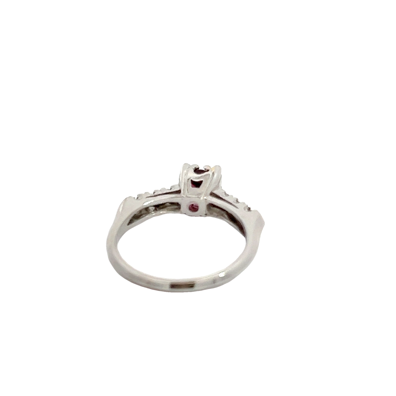 Vintage Platinum Pink Sapphire Ring