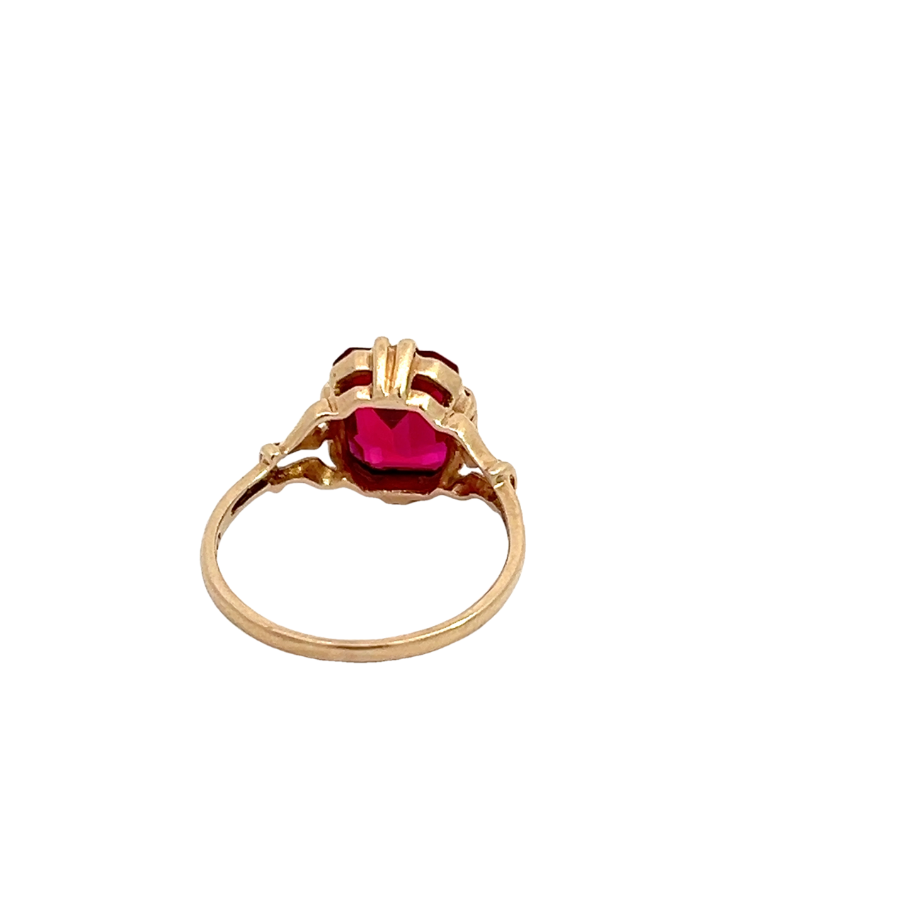 Vintage Synthetic Ruby Ring