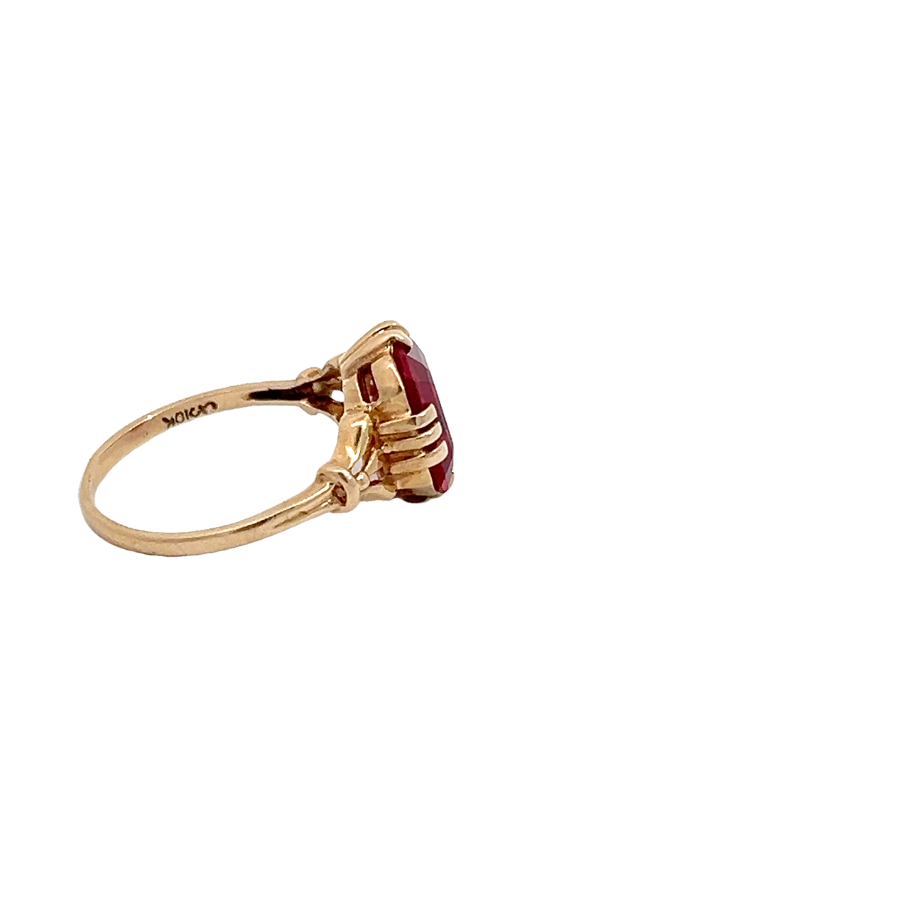 Vintage Synthetic Ruby Ring