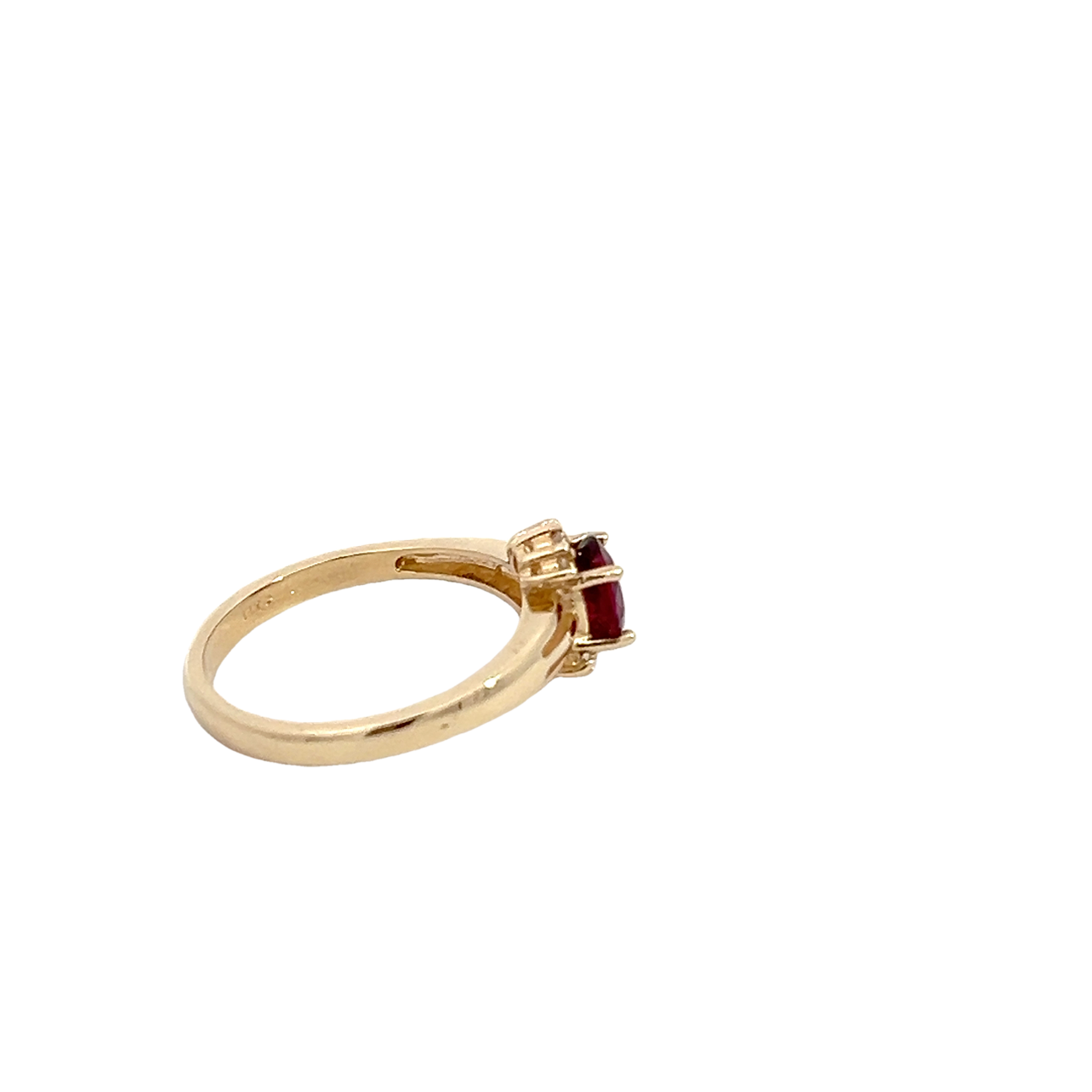 14K Created Ruby Ring