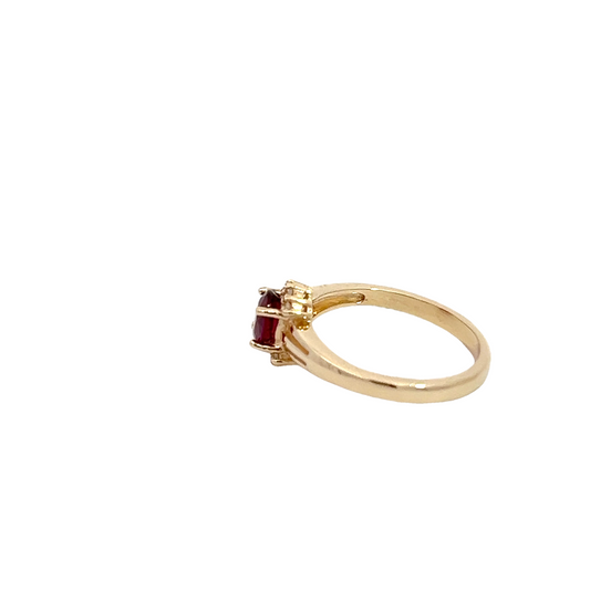14K Created Ruby Ring