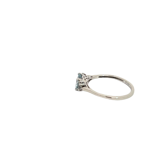 Created Aquamarine Ring