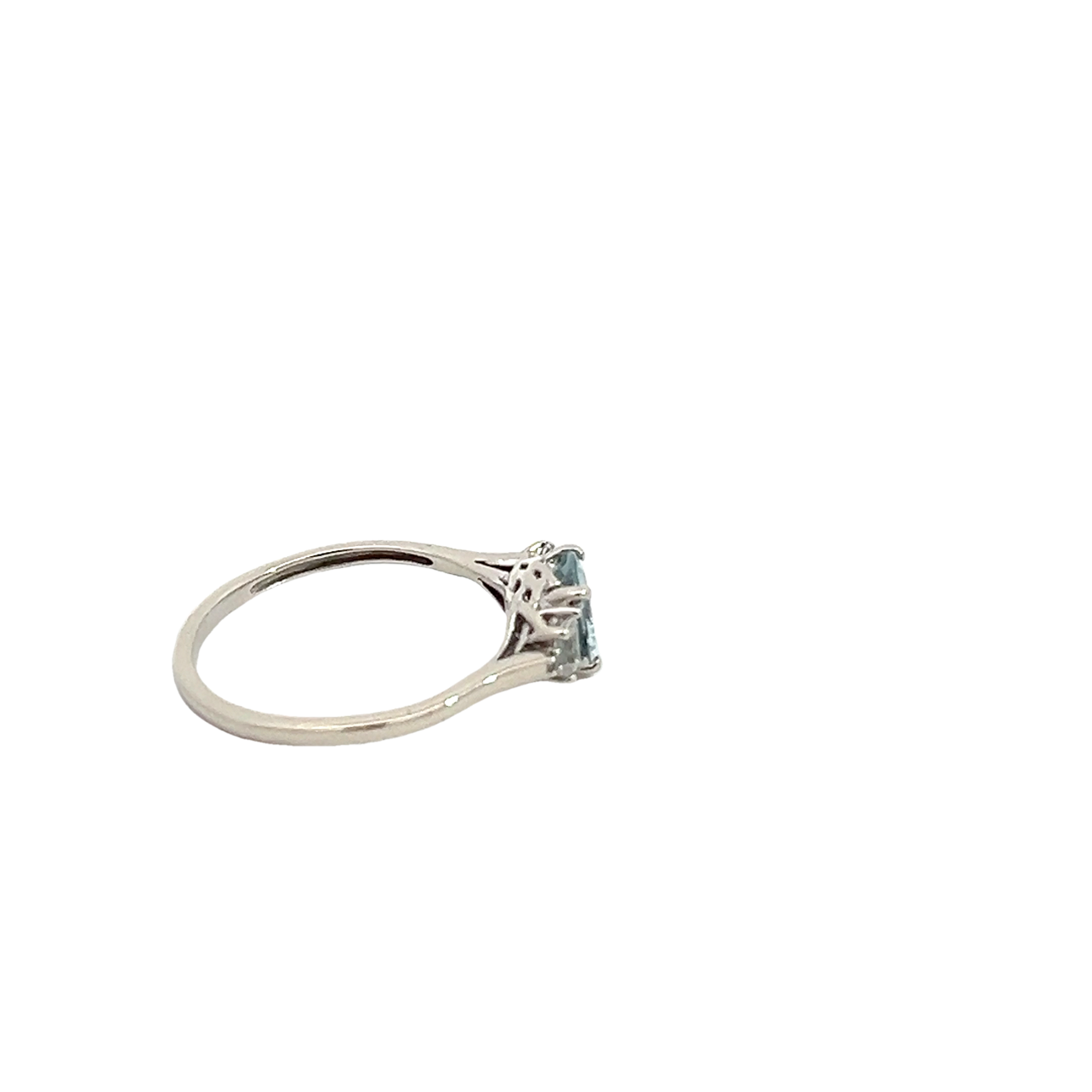 Created Aquamarine Ring