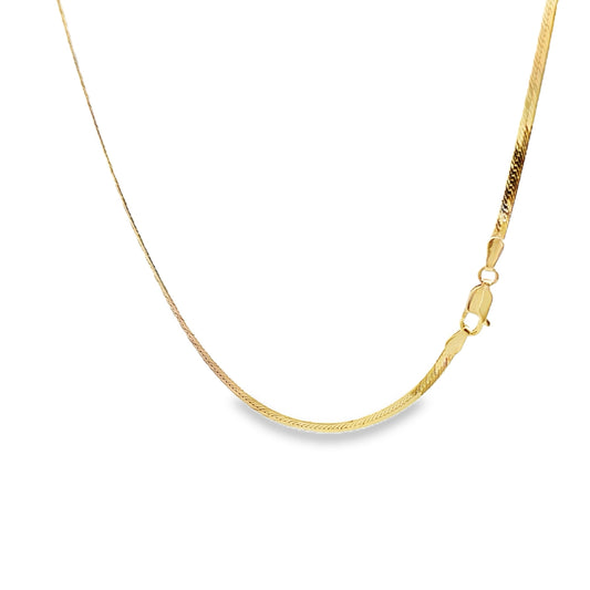14K 2.2mm Herringbone Chain