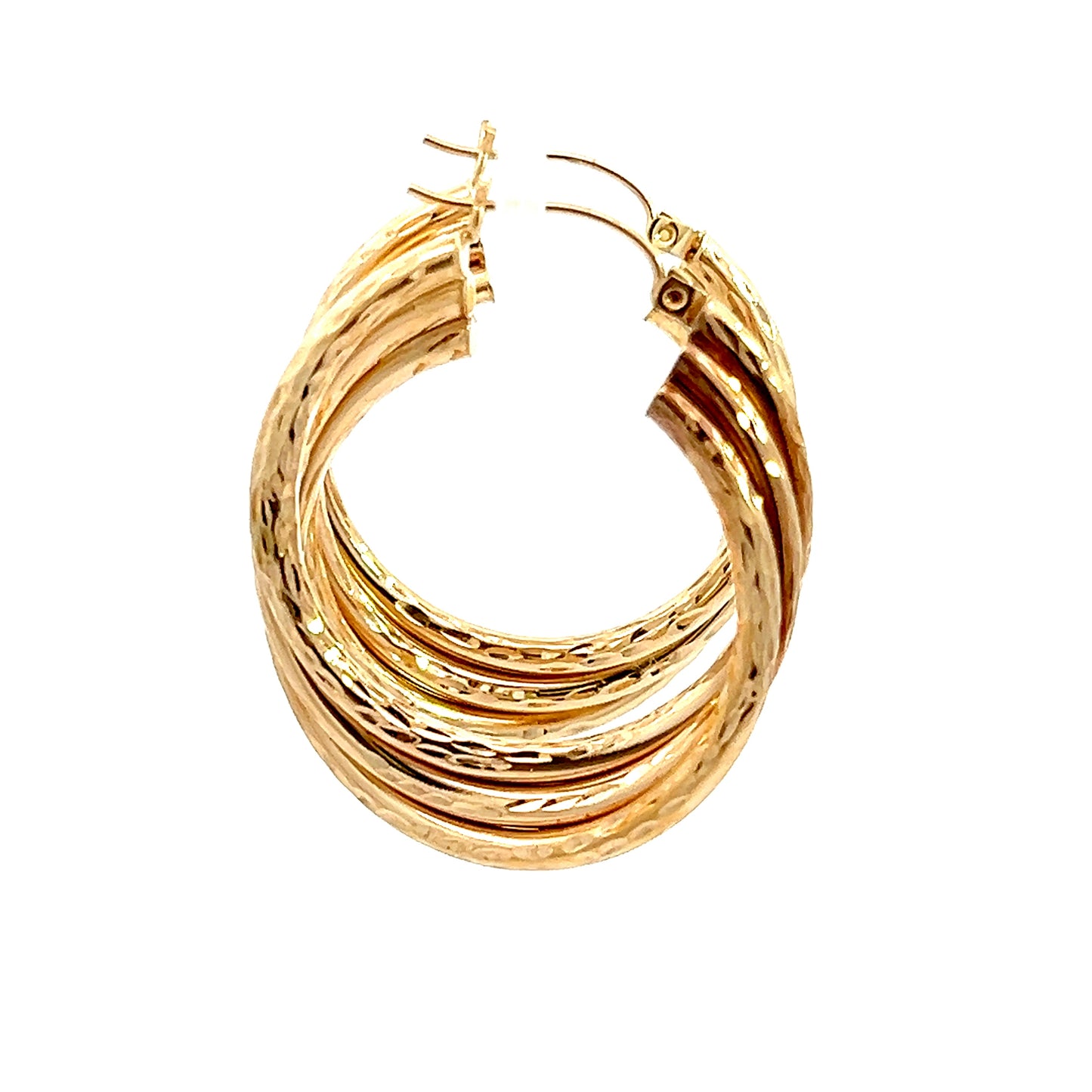14K Vintage Hoop Earrings