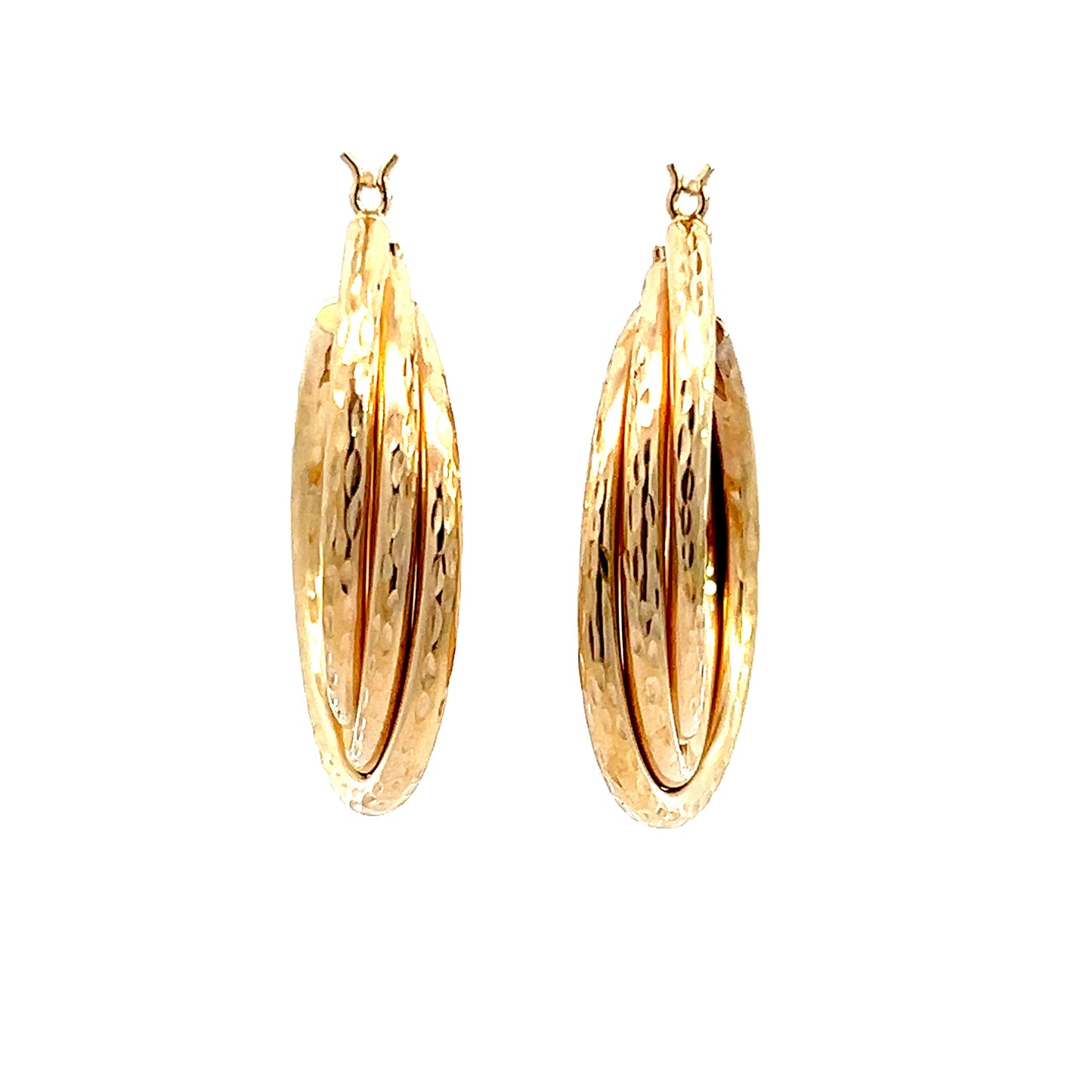 14K Vintage Hoop Earrings