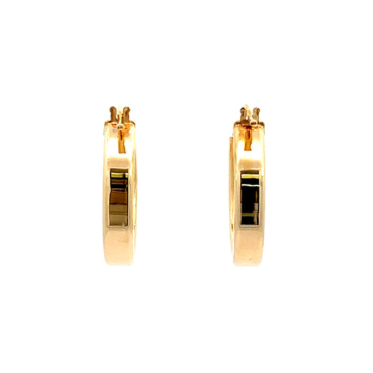 14K Yellow Gold Hoops
