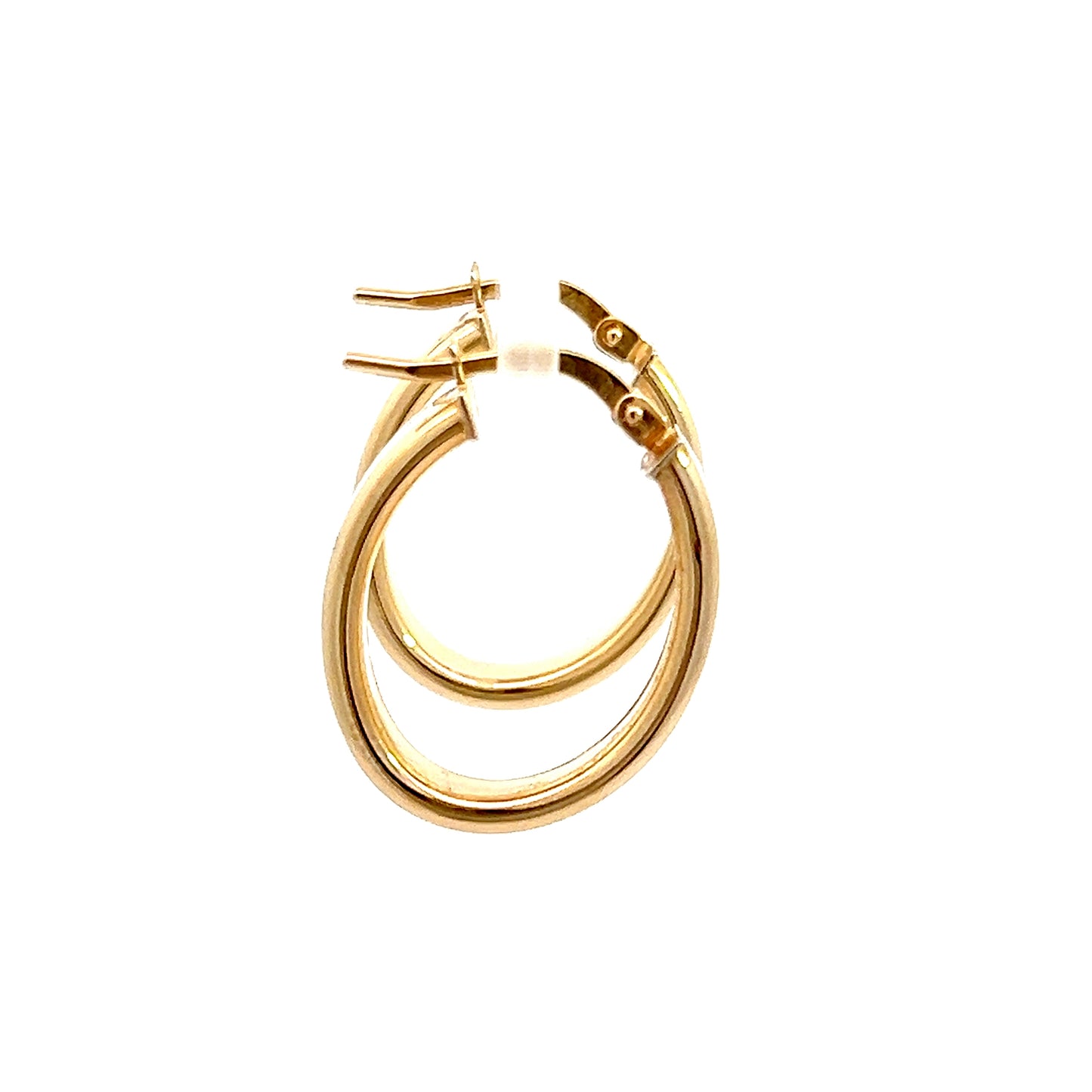 14K Yellow Gold Hoops