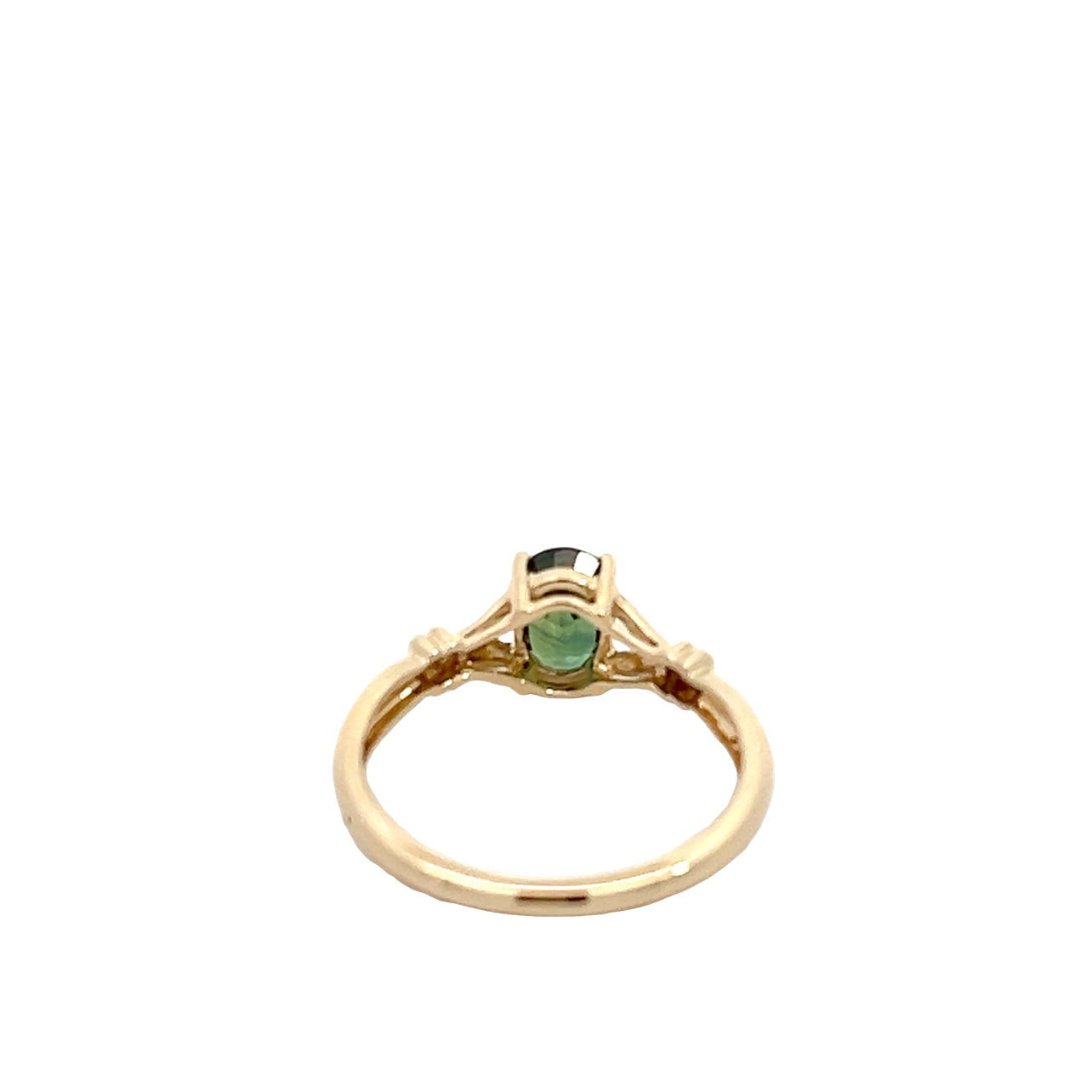 14K Green Tourmaline Ring