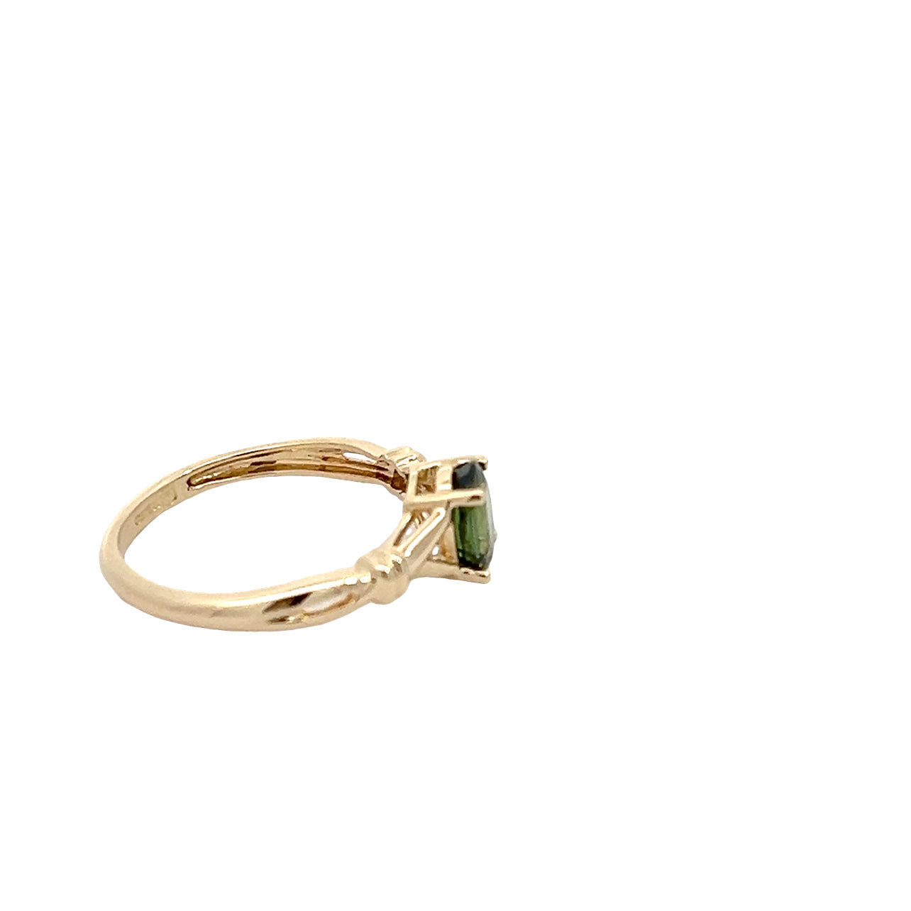 14K Green Tourmaline Ring
