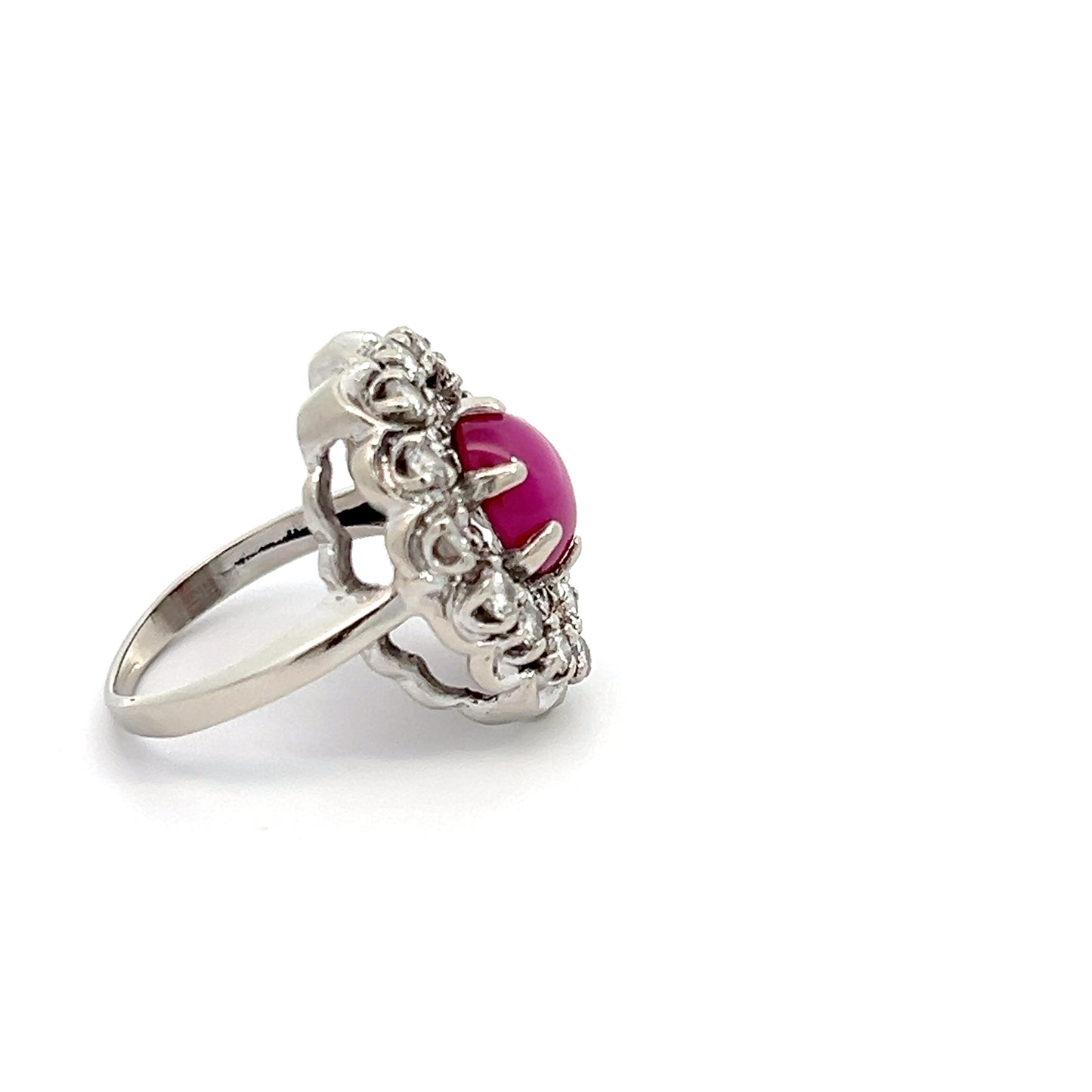 Vintage Star Ruby Diamond Ring