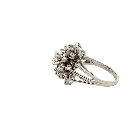 Diamond Cluster Ring