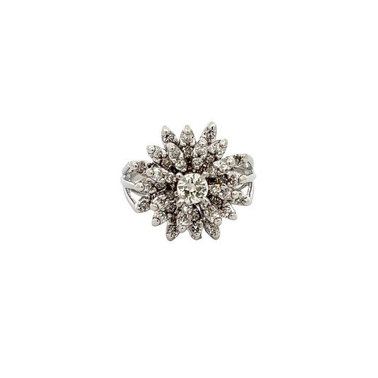 Diamond Cluster Ring