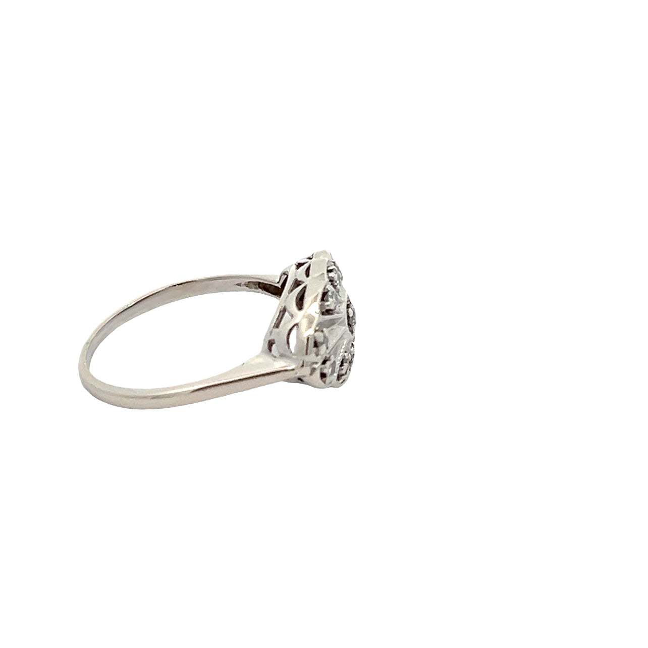 Antique White Gold Ring