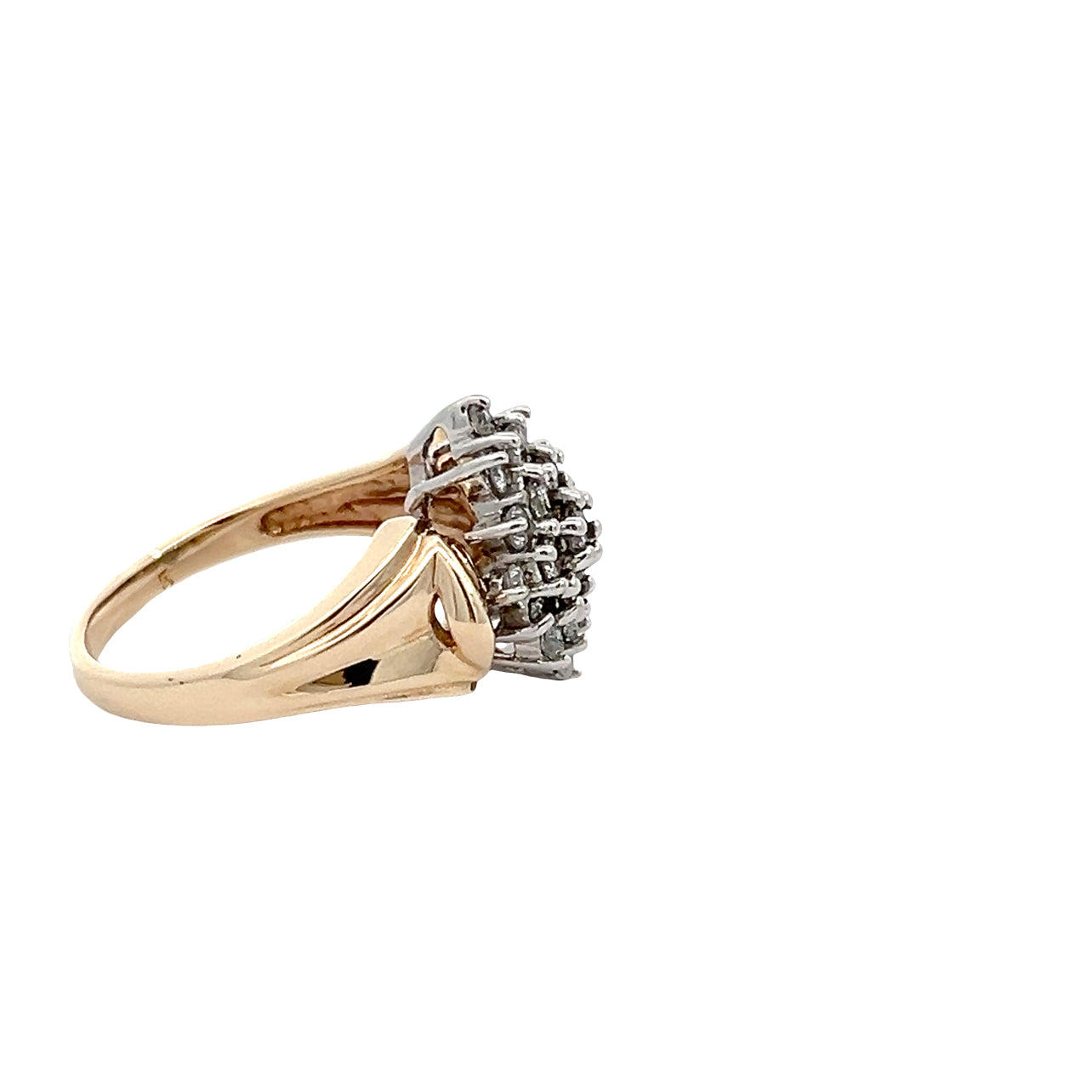 Diamond Cluster Ring