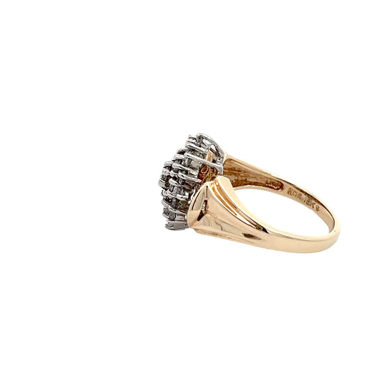 Diamond Cluster Ring