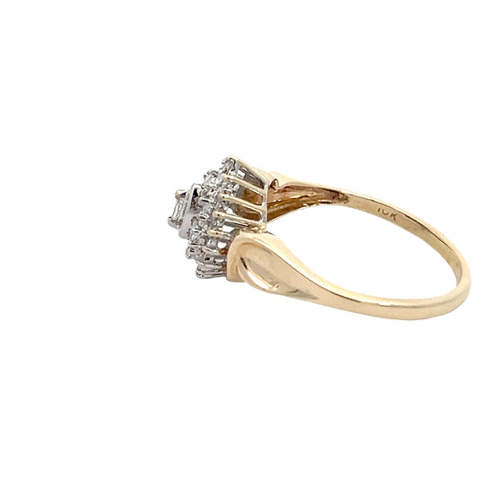 Diamond Cluster Ring