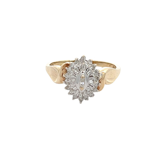 Diamond Cluster Ring