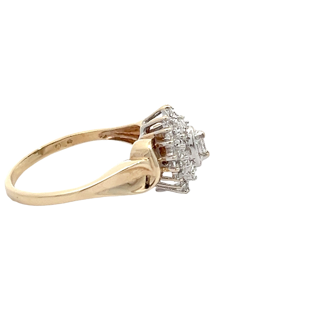 Diamond Cluster Ring