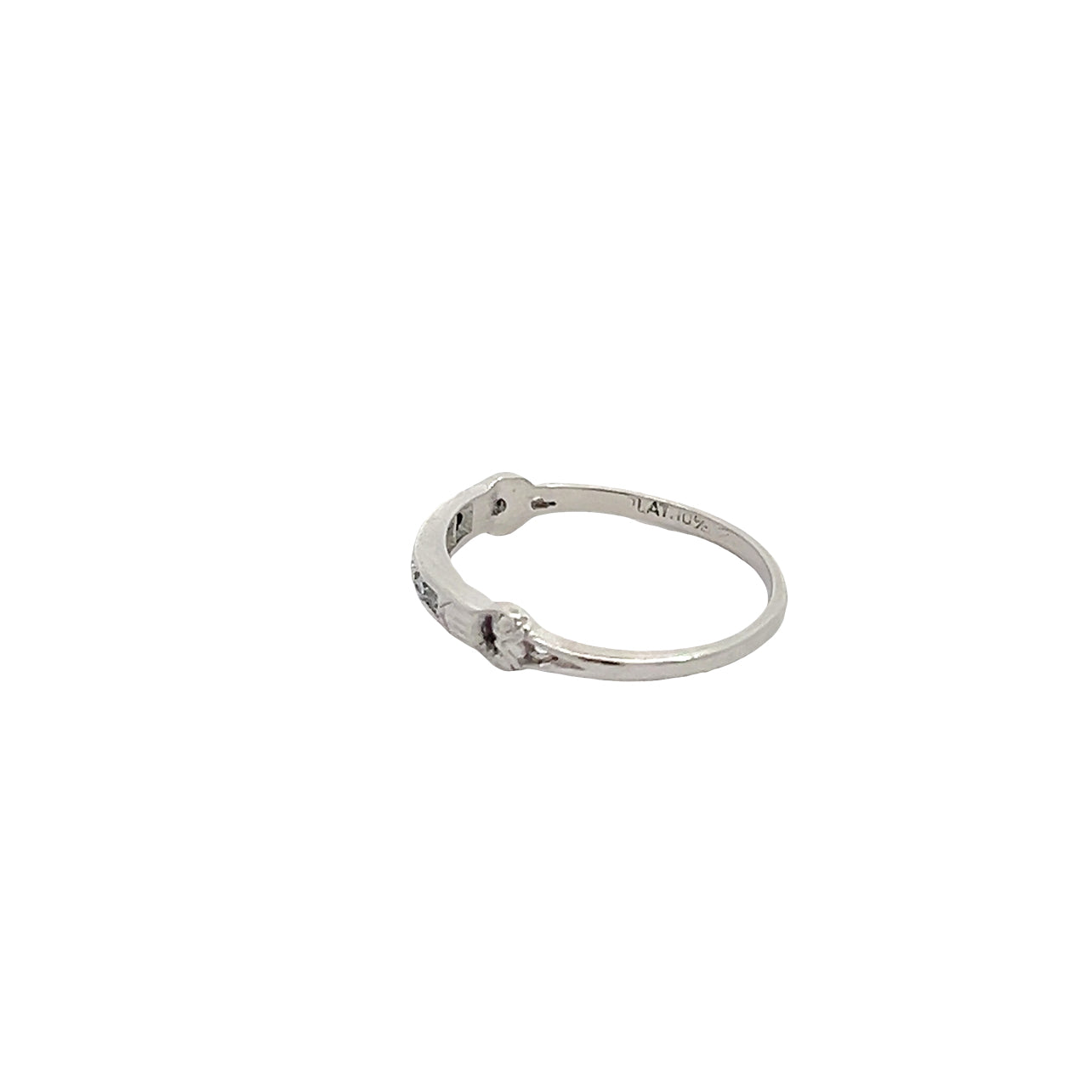 Antique Platinum Diamond Band