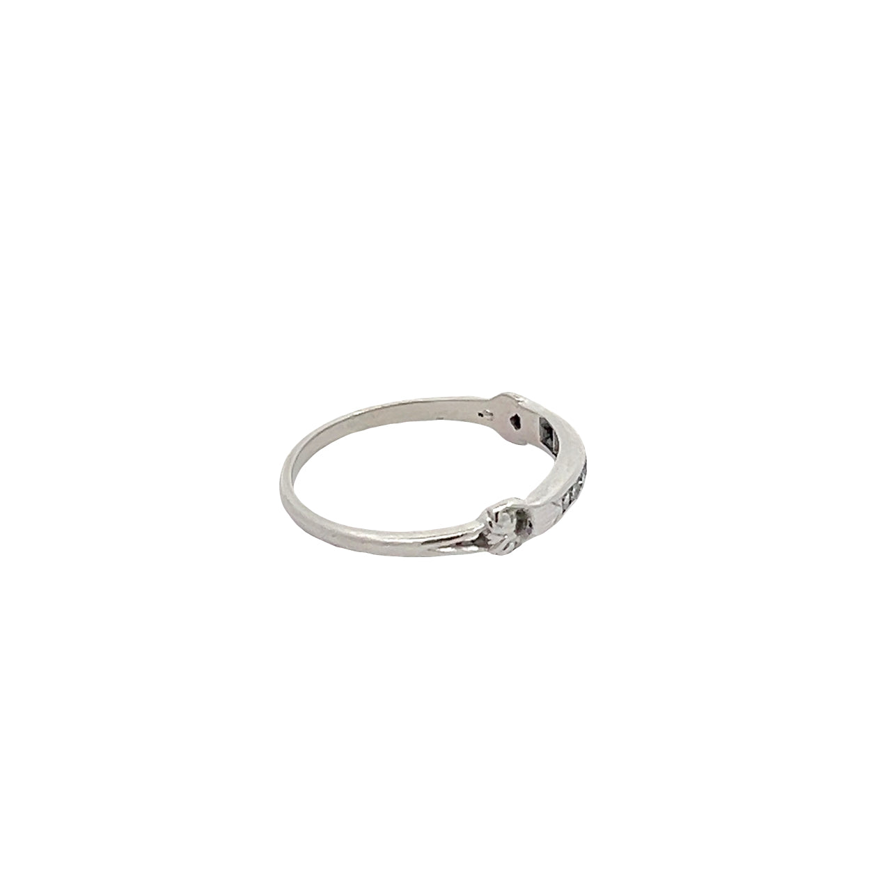 Antique Platinum Diamond Band