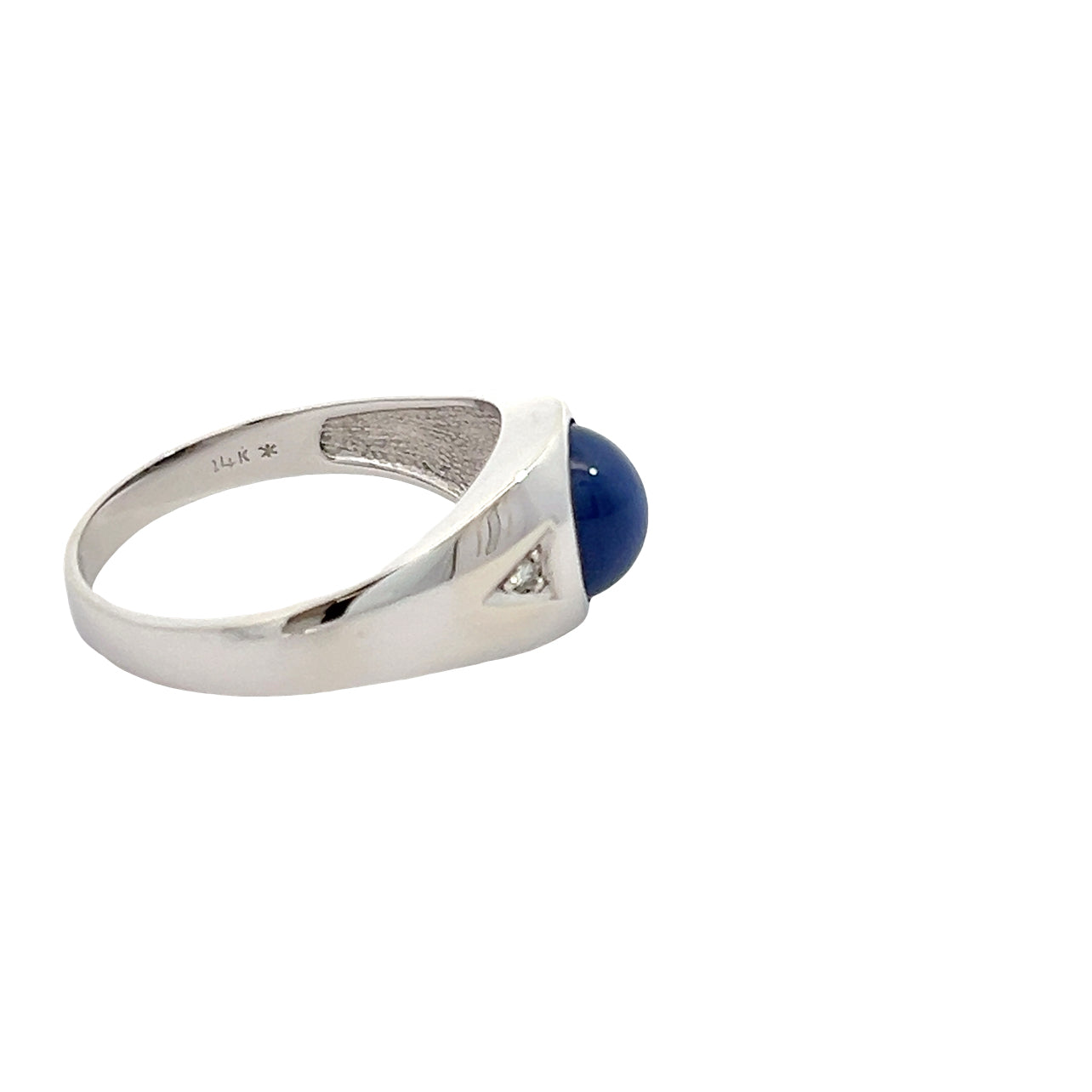 14K Star Blue Sapphire Ring