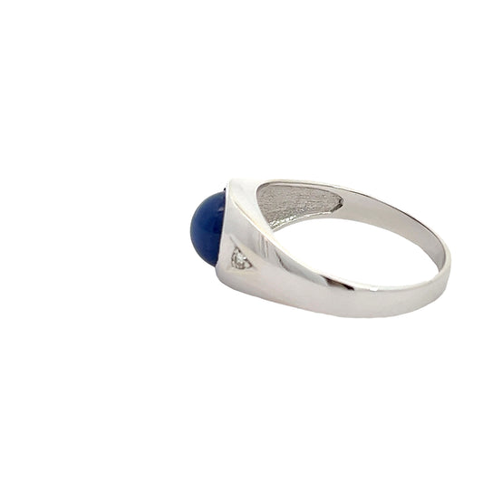 14K Star Blue Sapphire Ring