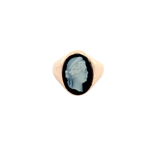 Antique Cameo Signet Ring