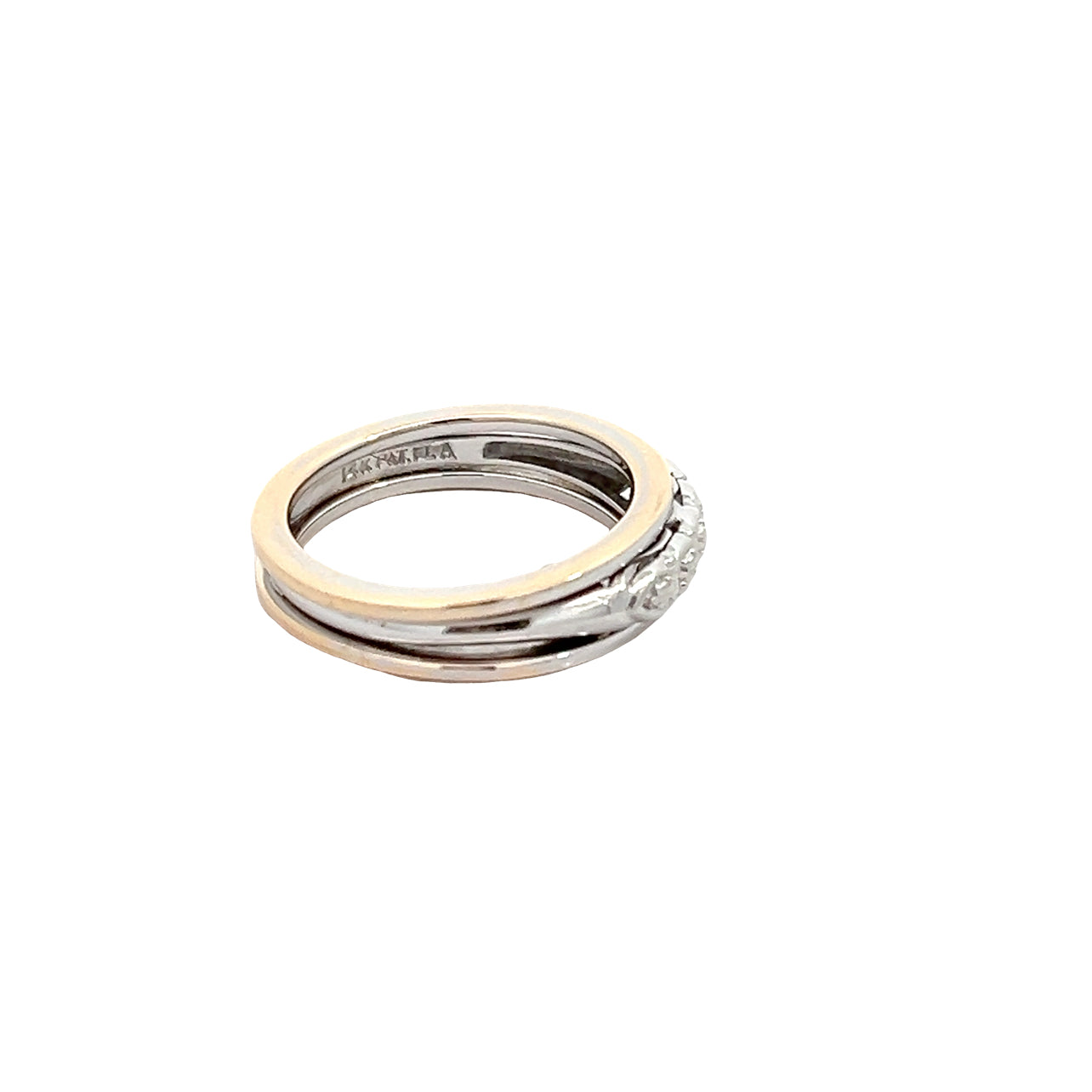 14K Two Toned Band