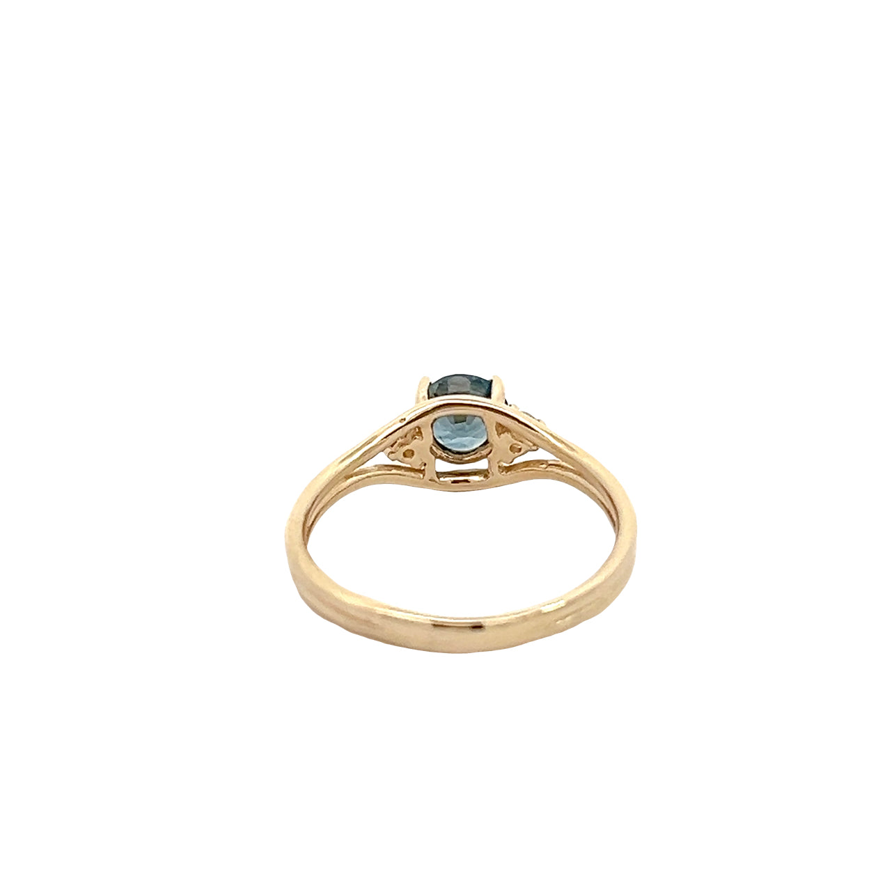 14K Blue Topaz Ring