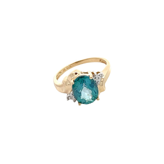 Blue Apatite Ring