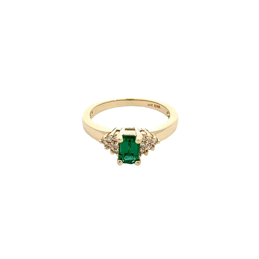 14K Emerald Ring