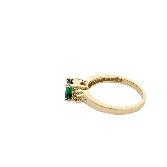 14K Emerald Ring