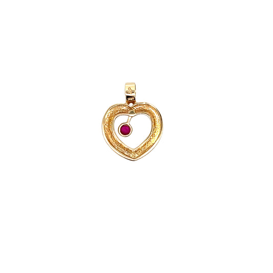 Ruby Heart Pendant