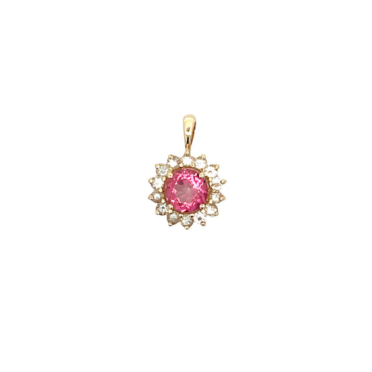 Pink Flower Pendant