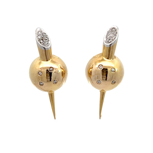 18K Vintage Earrings