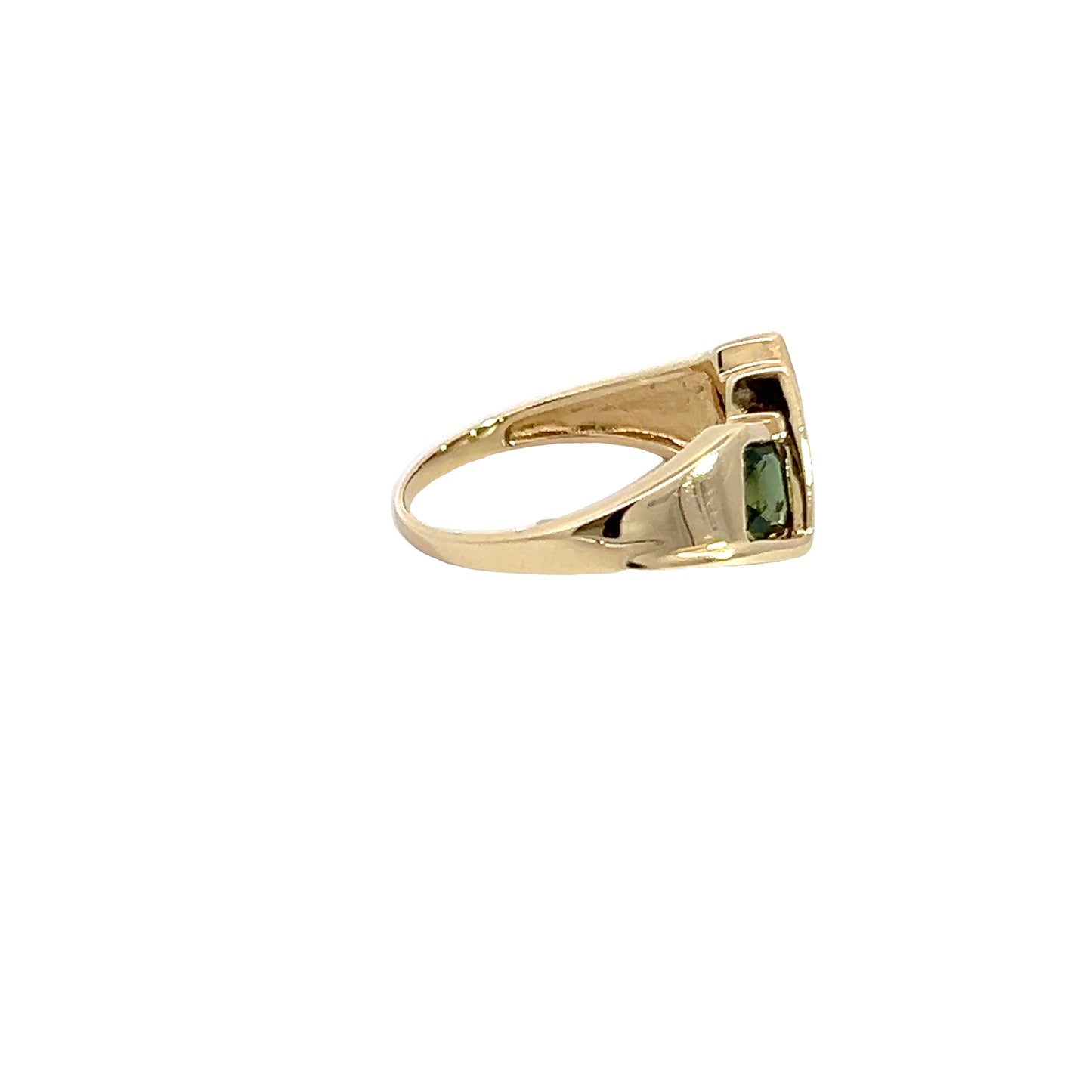 14K Green Tourmaline Ring