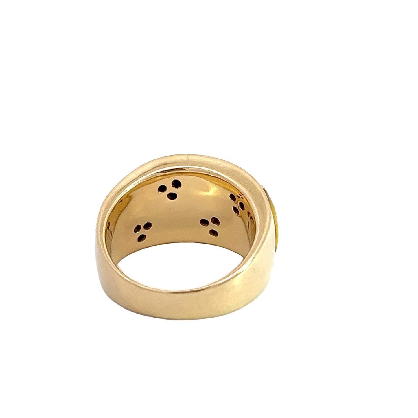 14K Mother of Pearl & Diamond Ring