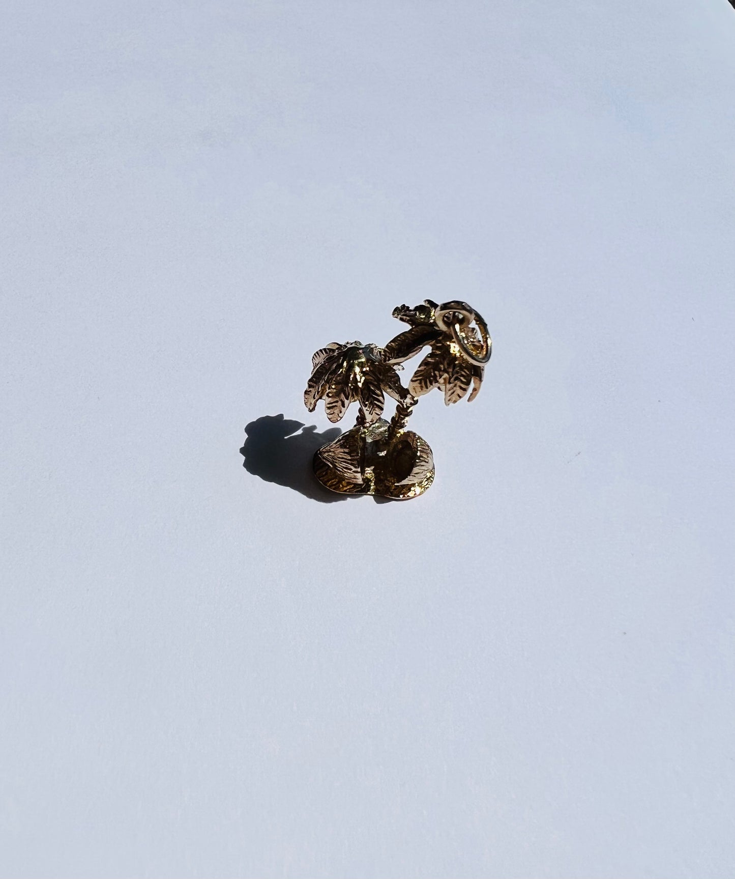 Gold Palm Tree Charm