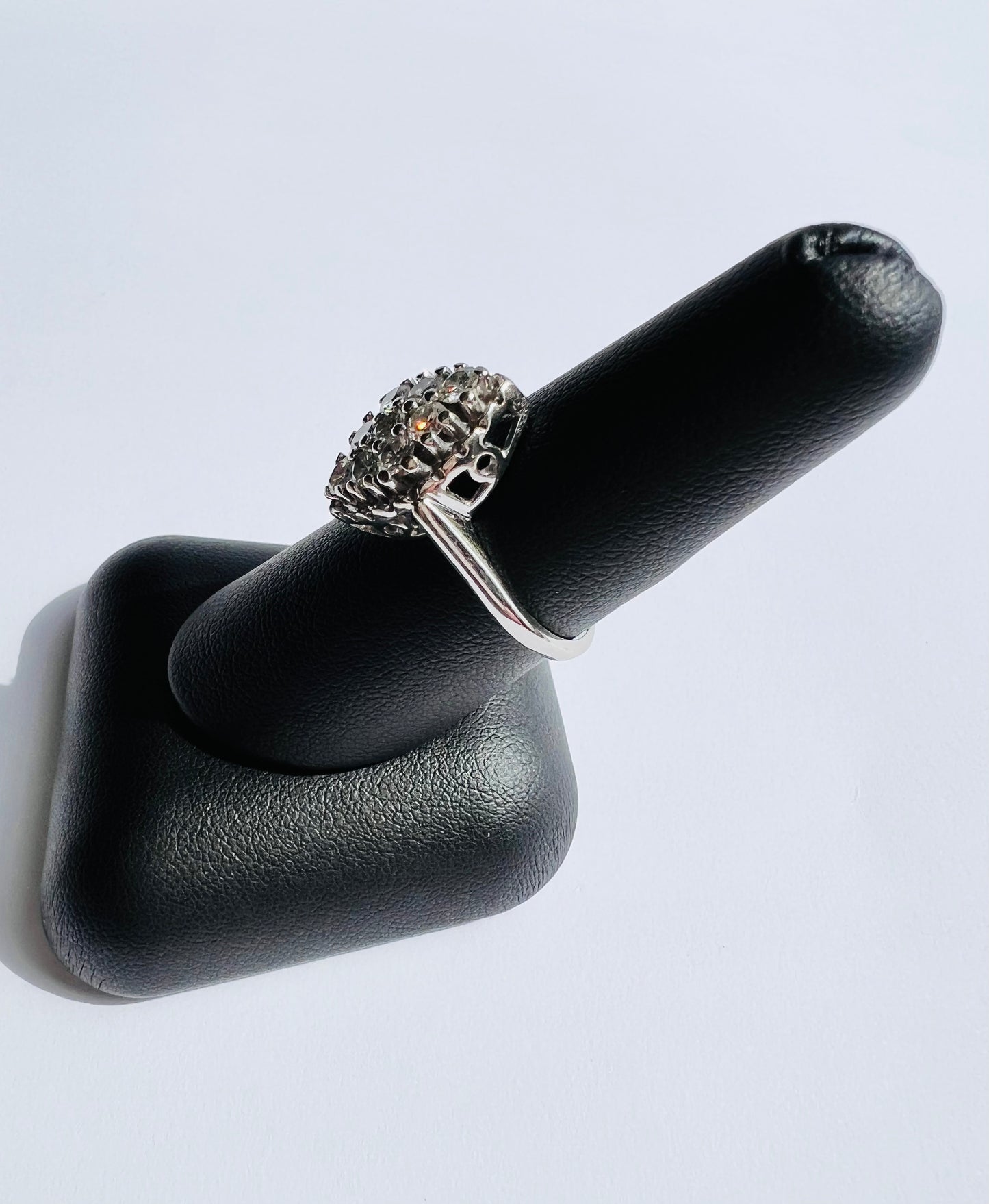 14K White Gold Diamond Ring