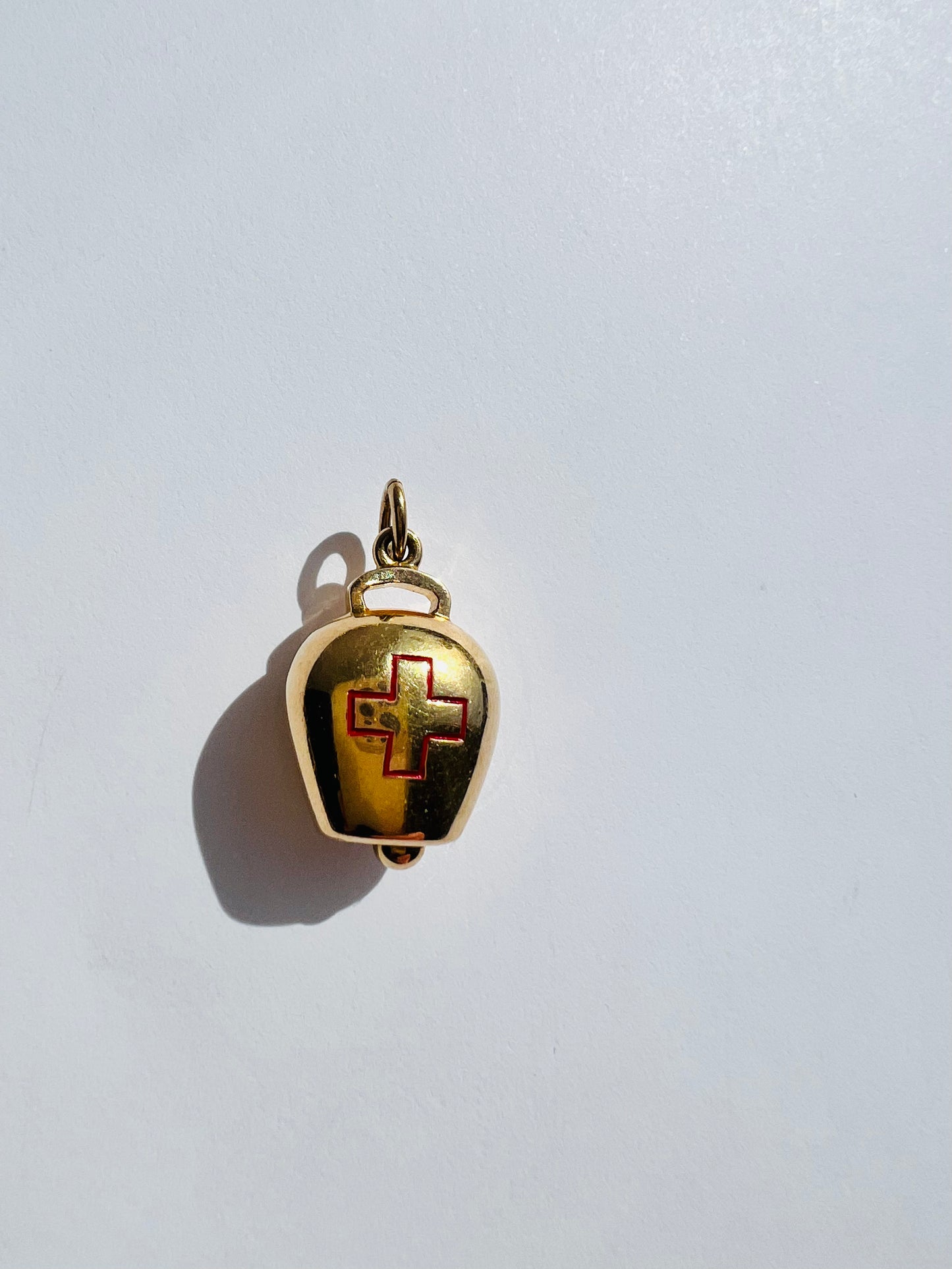 Yellow Gold Bell Charm- Cute!