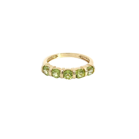 14K Peridot Stackable Ring