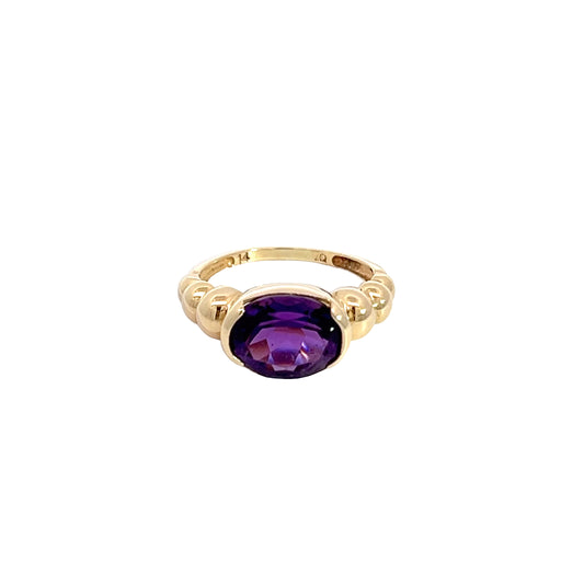 14K Amethyst Ring