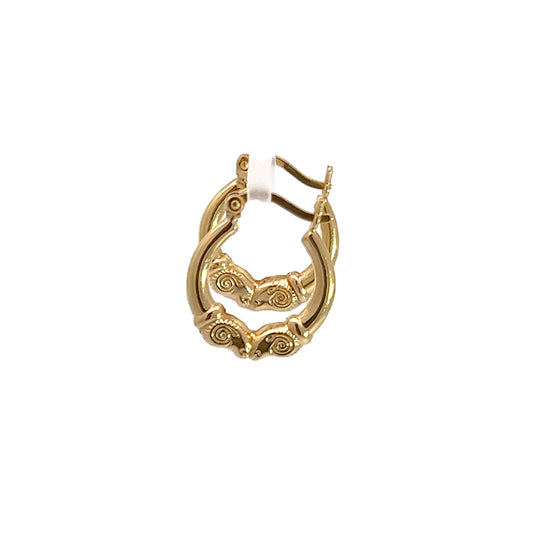 14K Yellow Gold Hoops